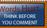 Words Hurt Stamp