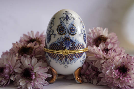 Faberge Egg with Flowers