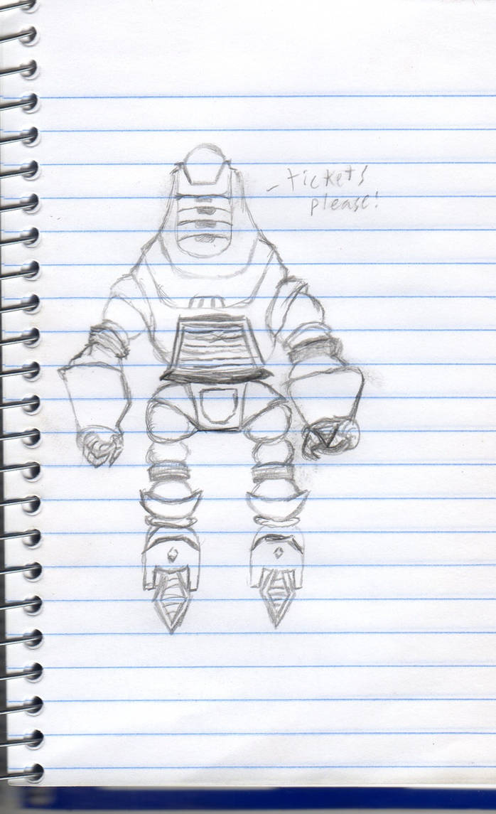 Protectron Sketch Fallout Protectron Sketch by zk0729 on DeviantArt