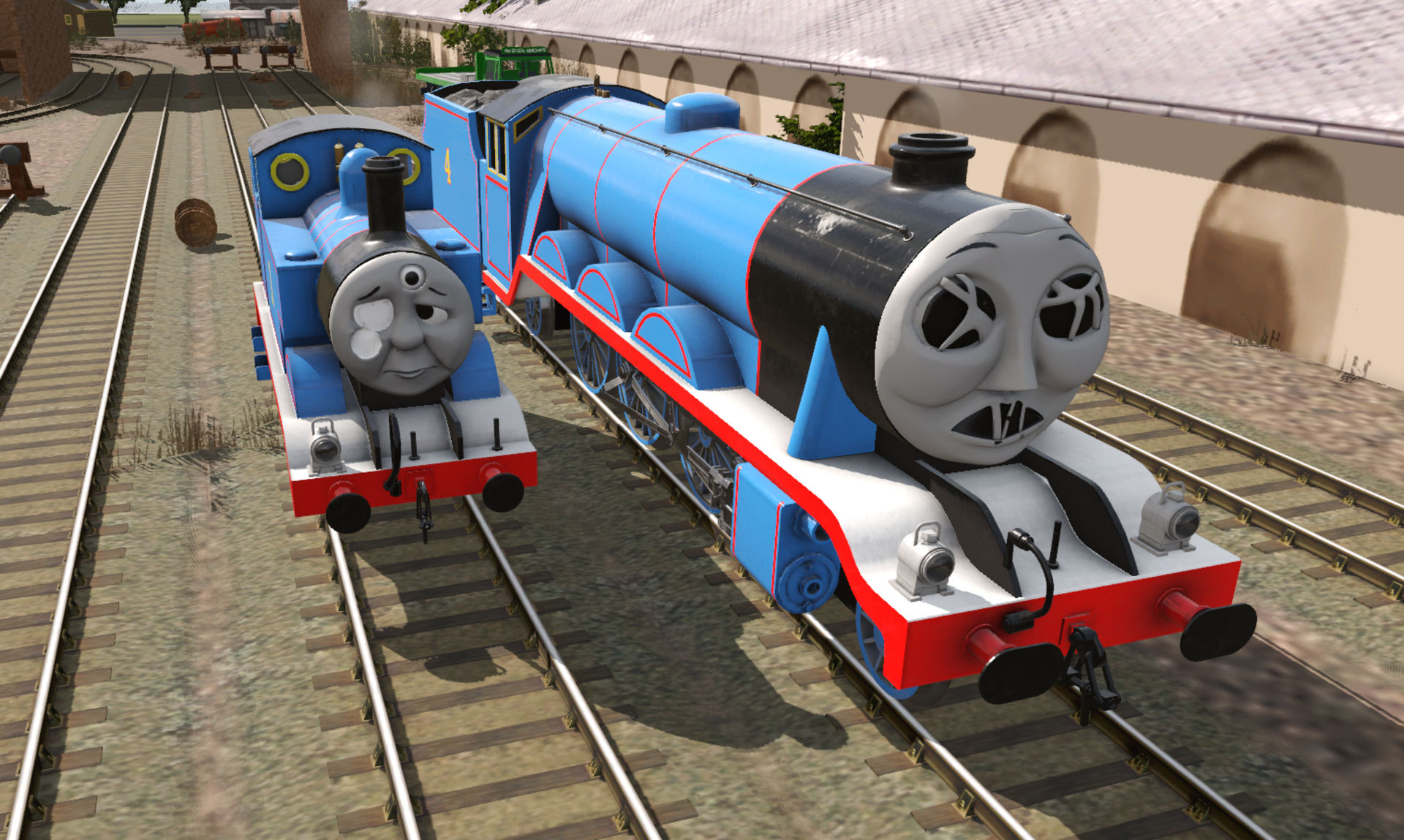 sodor fallout thomas and gordon models by rudeboyz12 on DeviantArt