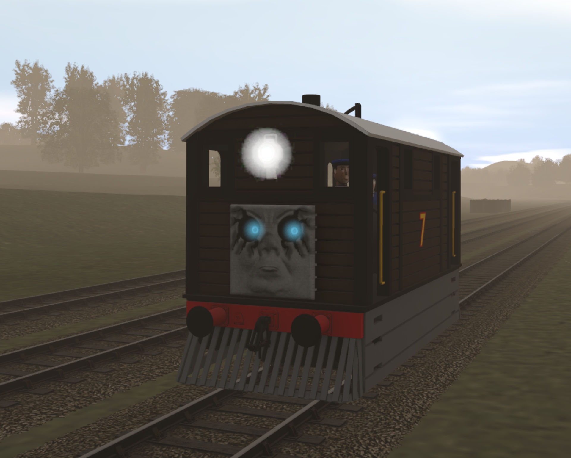 Evil R32 Train the evil tram by rudeboyz12 on DeviantArt