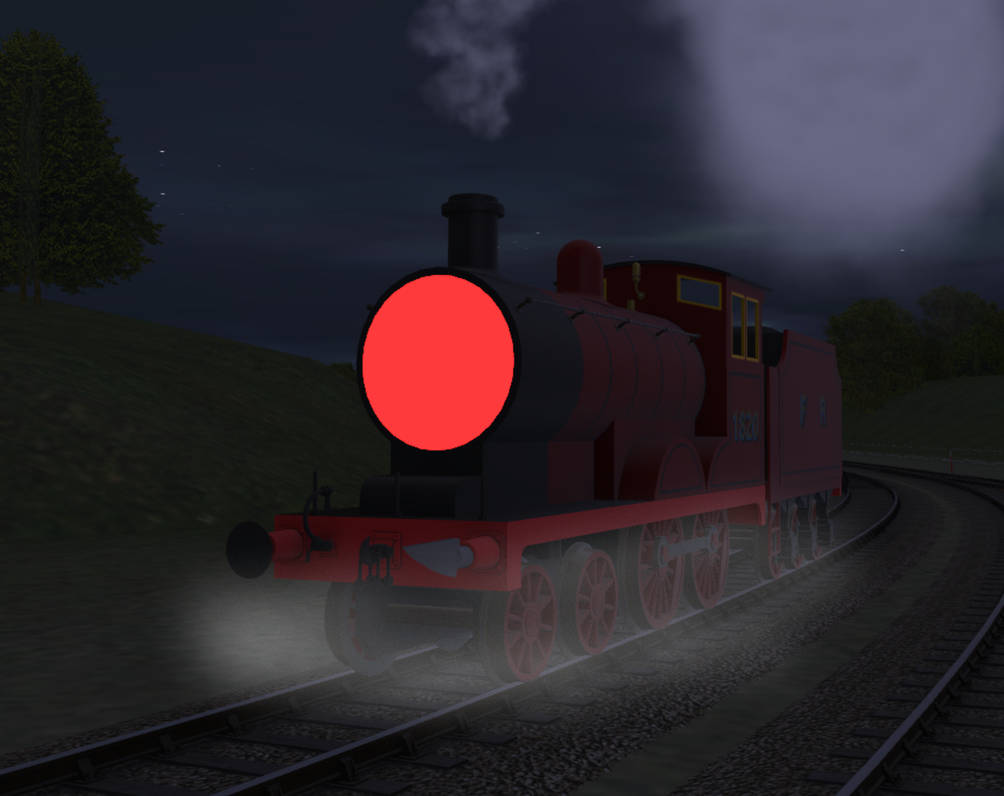 the faceless engine going down the line by rudeboyz12 on DeviantArt