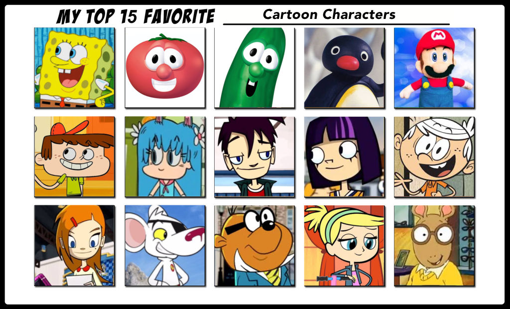 My Top 15 Favorite Cartoon Characters by AlfonzThe2nd on DeviantArt