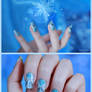 Queen Elsa Inspired Nail Art