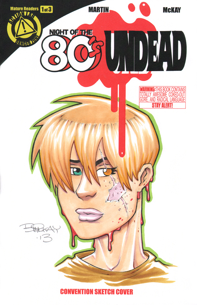 Night of the 80's Undead Sketch Cover 2 of 15