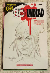 Night of the 80's Undead Sketch Cover 3 of 15