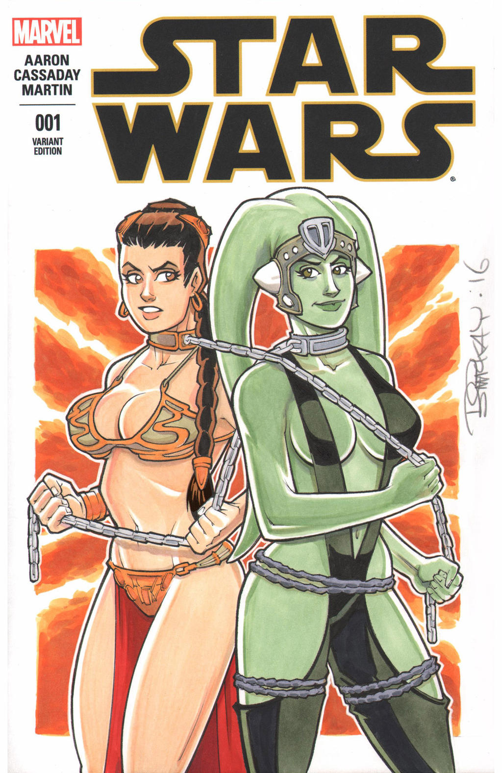 Leia and Oola Sketch Cover