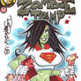 Zombie Tramp Supergirl Sketch