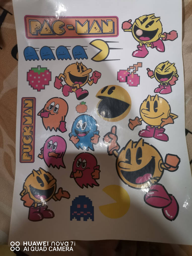 I made Pac-Man Stickers by StickRed on DeviantArt