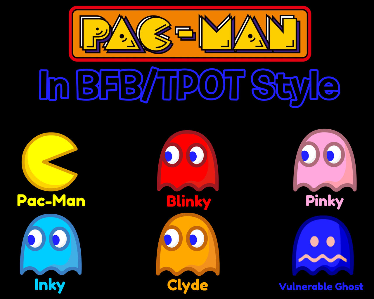 Pac-Man in BFB/TPOT Style by StickRed on DeviantArt