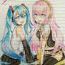 Hatsune Miku and Megurine Luka