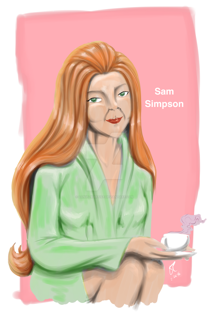 Sam Simpsons Deviantart Sam Simpson Portrait by danielwartist on DeviantArt