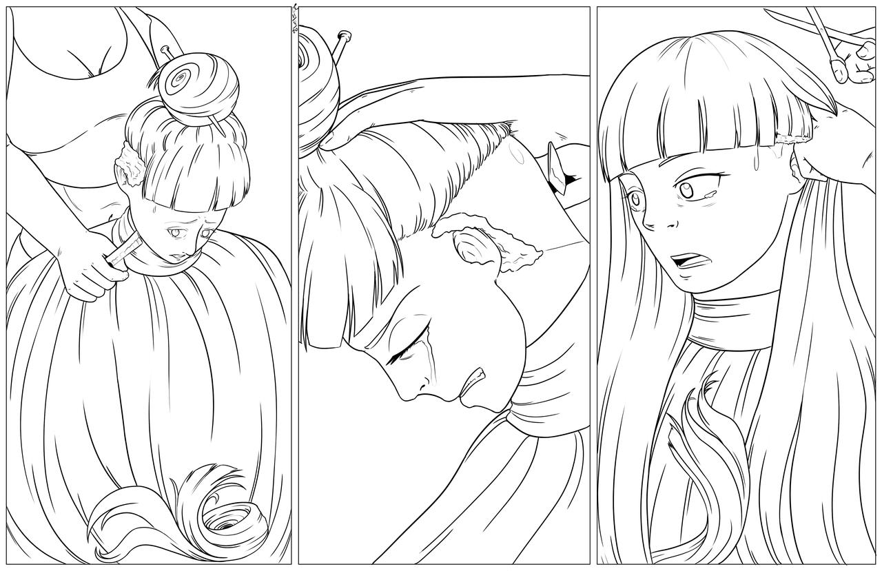 Hinata s Haircut Part 3 lineart By Danielwartist On DeviantArt Hinata s Haircut Part 3 lineart By Danielwartist On DeviantArt