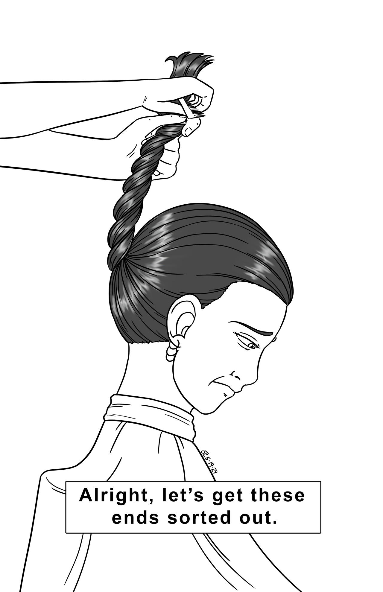 Braid Enimation The Braid Shearing of Ami part 4 (lineart) by danielwartist on DeviantArt