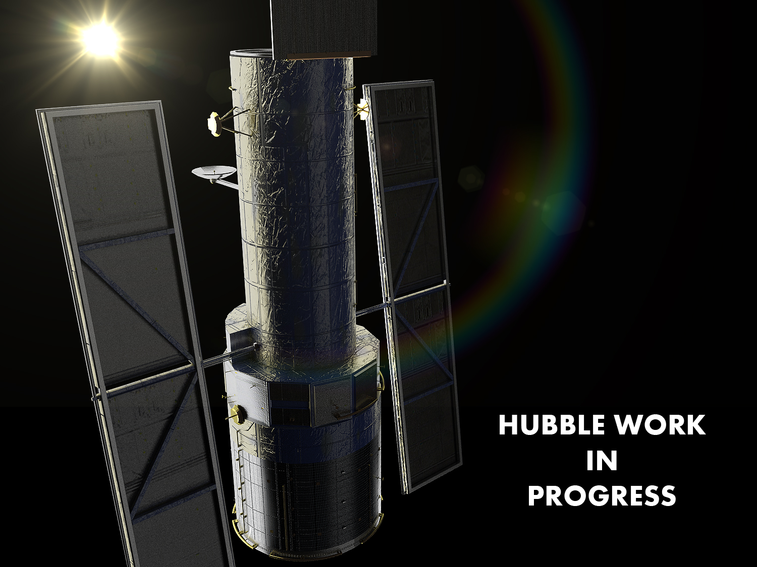 Hubble work in progress