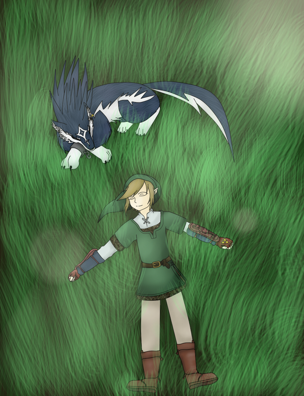 Link and Wolf Link