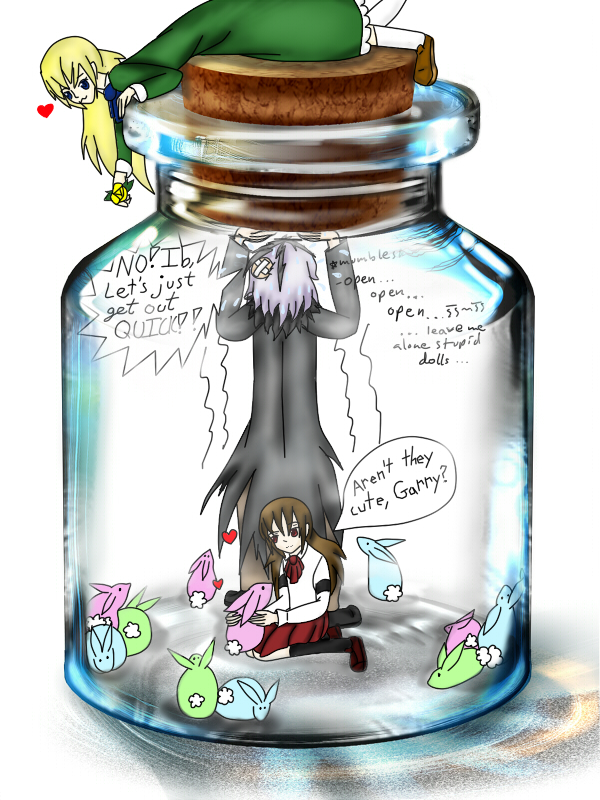 Ib(game)- Jar Trapped with... Bunnies?