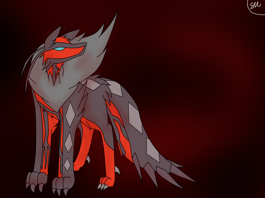 Wolf-Yveltal (speedpaint)