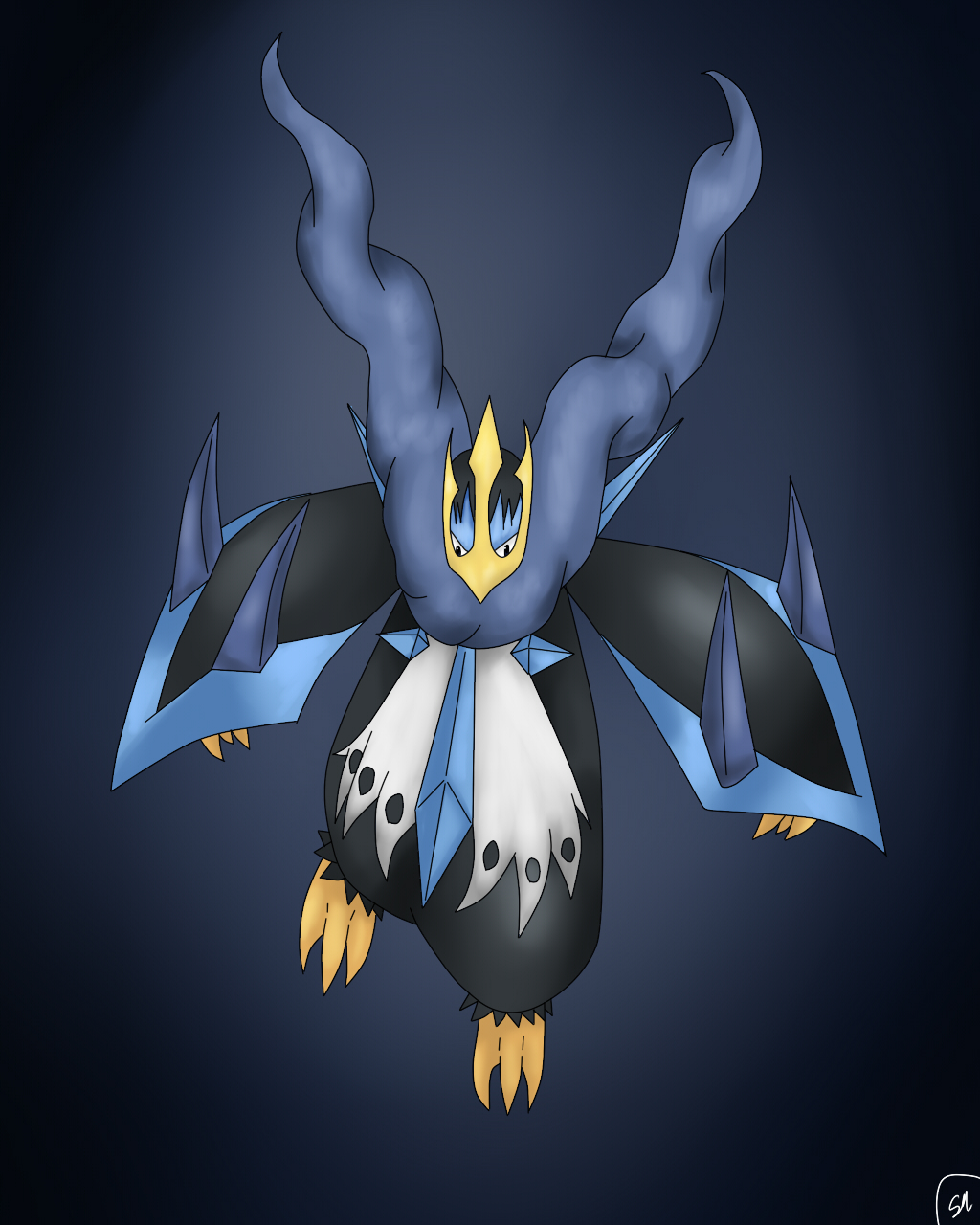 Fanmade-Mega Empoleon [speedpaint]