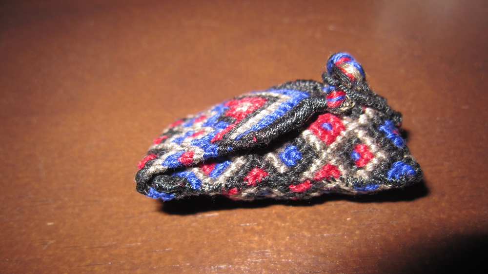 Promise weaving, finished medicine pouch