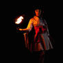 Vampire Princess Miyu with sacred banishing flame
