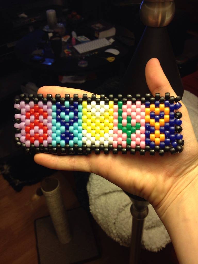 my first Kandi cuff!