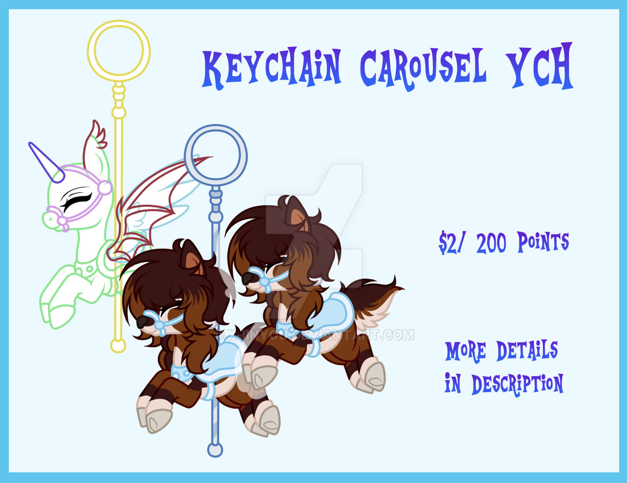 Conneted Keychains Ych Carousel Keychain YCH - Open by X-iinyou on DeviantArt