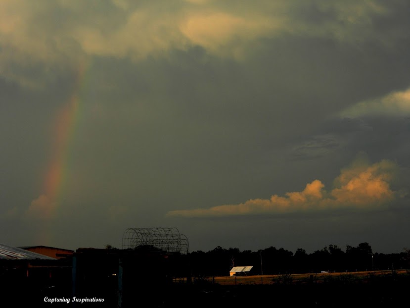 Rainbow in the stormy Sky