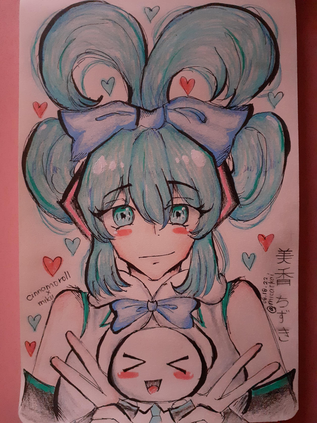 Hatsune Miku x Cinnamoroll! by chzukki on DeviantArt