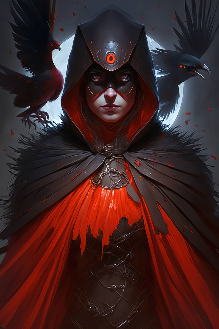 Raven In Red - 3 by EnlightenedSpaceman on DeviantArt