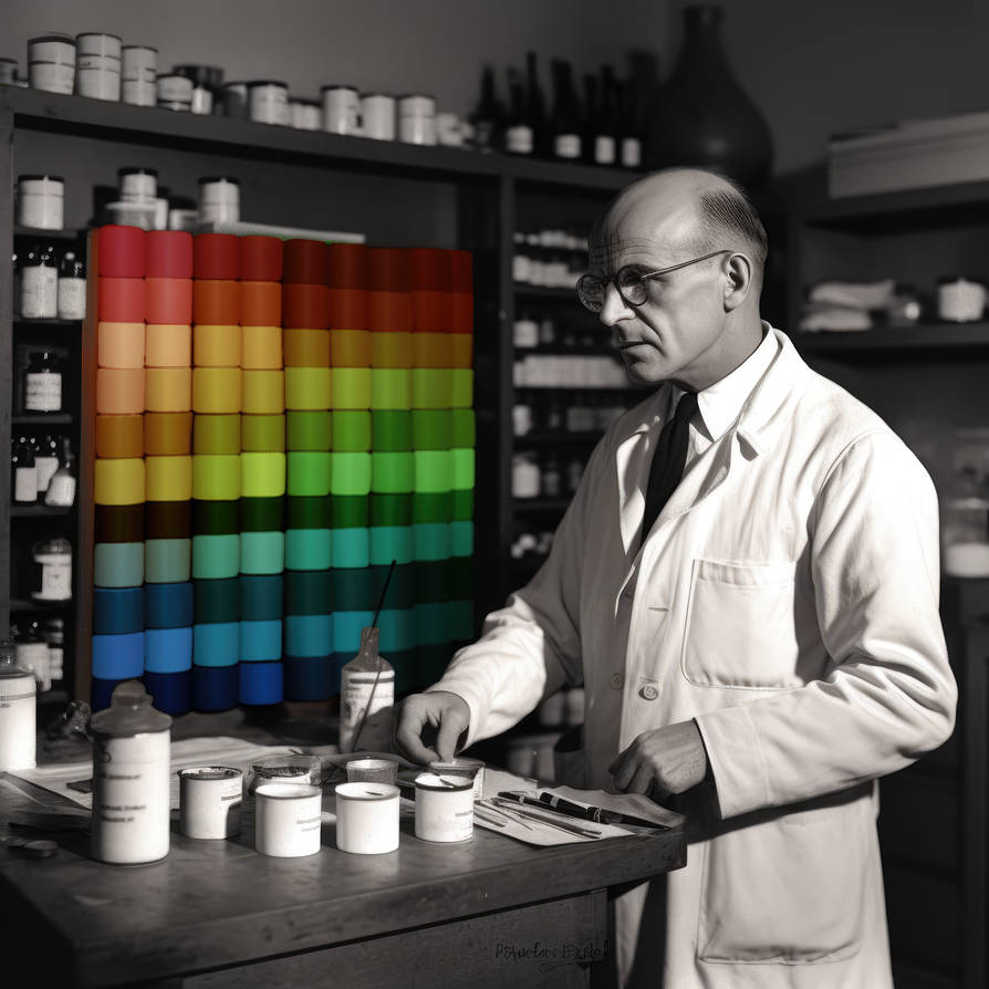 Doctor Roy G Biv Inventor of Color (1923) by EnlightenedSpaceman on Doctor Roy G Biv Inventor of Color (1923) by EnlightenedSpaceman on