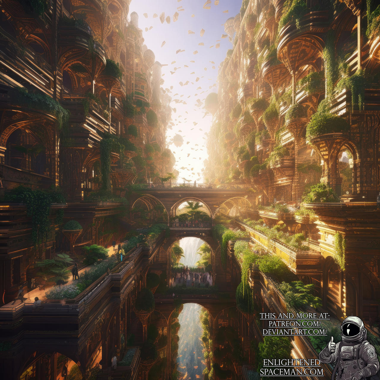 Solarpunk Cityscape - 6 by EnlightenedSpaceman on DeviantArt