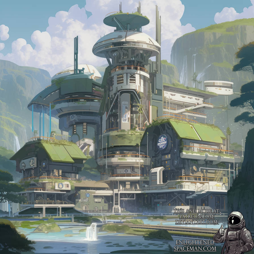Solarpunk Cityscape - 8 by EnlightenedSpaceman on DeviantArt