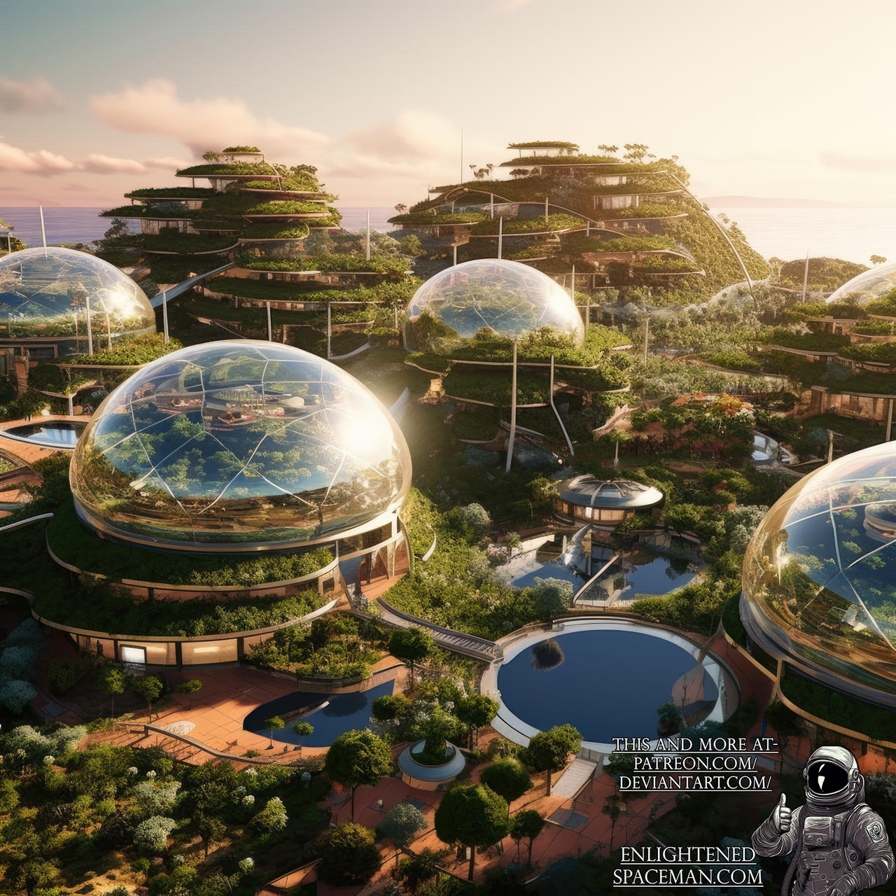 Solarpunk Cityscape - 9 by EnlightenedSpaceman on DeviantArt