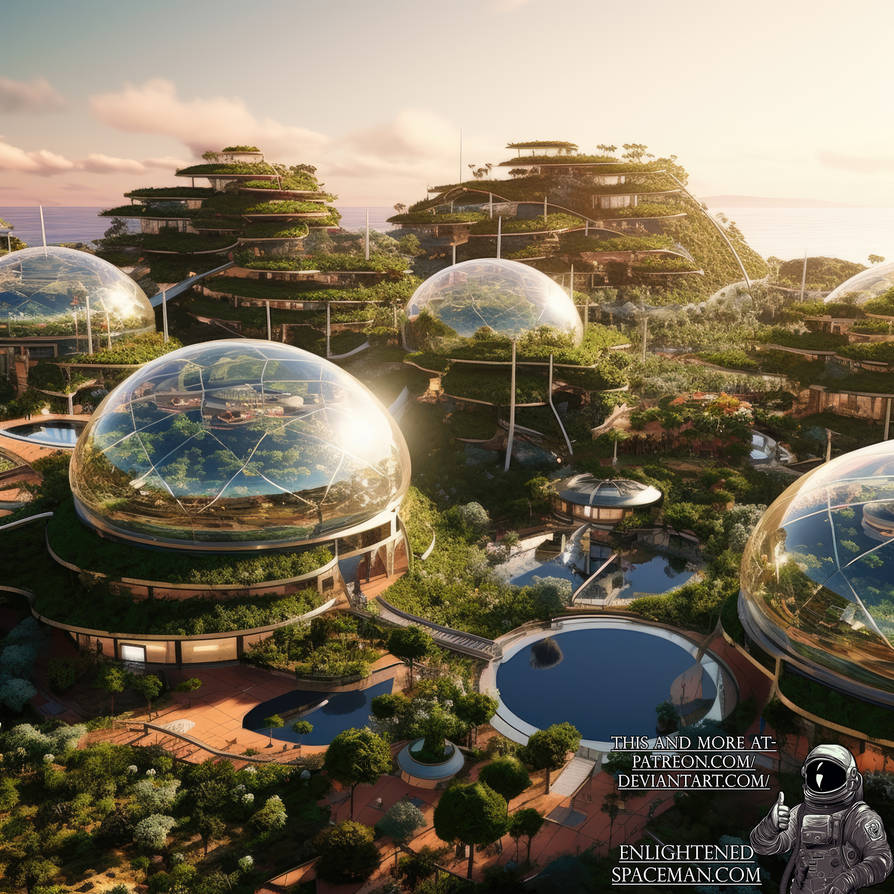 Solarpunk Cityscape - 9 by EnlightenedSpaceman on DeviantArt