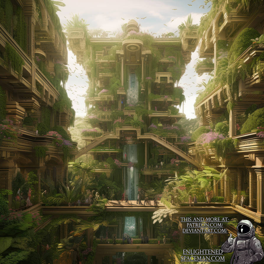 Solarpunk Cityscape - 19 by EnlightenedSpaceman on DeviantArt