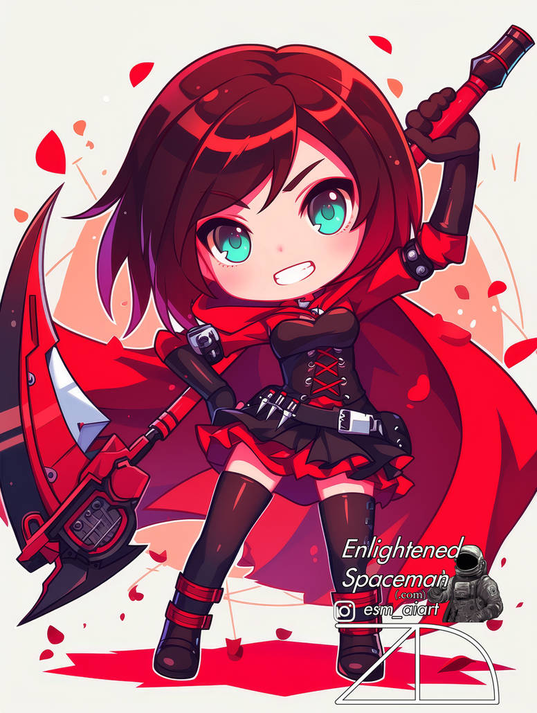 RWBY Chibi - Ruby Rose by EnlightenedSpaceman on DeviantArt