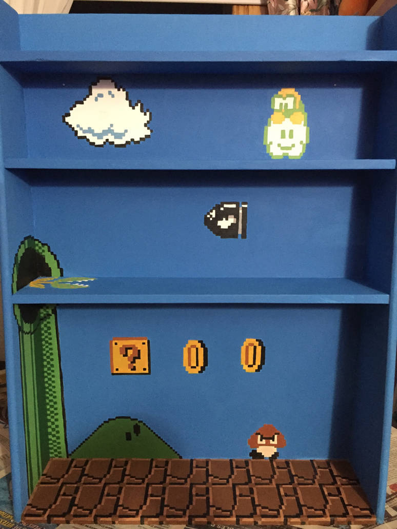 NES Super Mario shelf