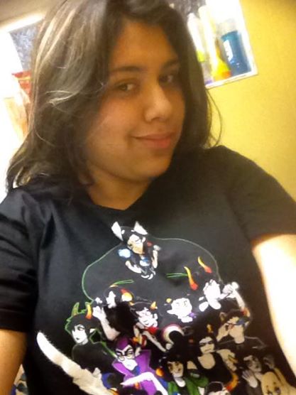 literal homestuck trash selfie