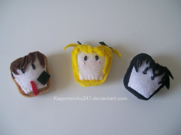 Death Note Toast Plushies