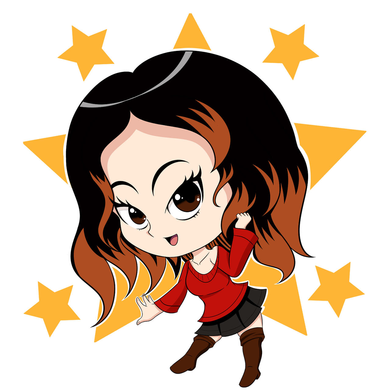 Chibi Star Rounded chibi star by luismfg1995 on DeviantArt