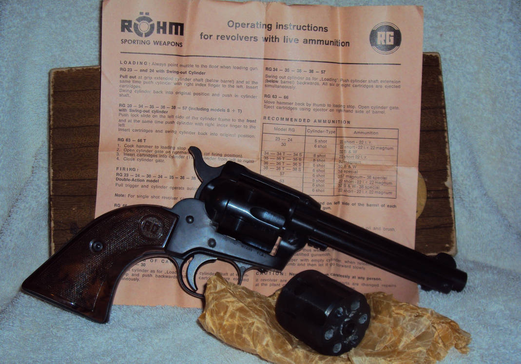 RG 66 (Rohm) .22 LR/Mag single action revolver. by Wolfie-83 on DeviantArt
