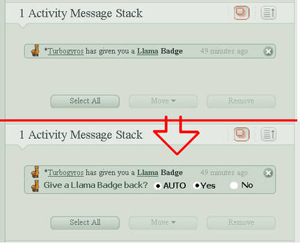 How to give or remove a badge