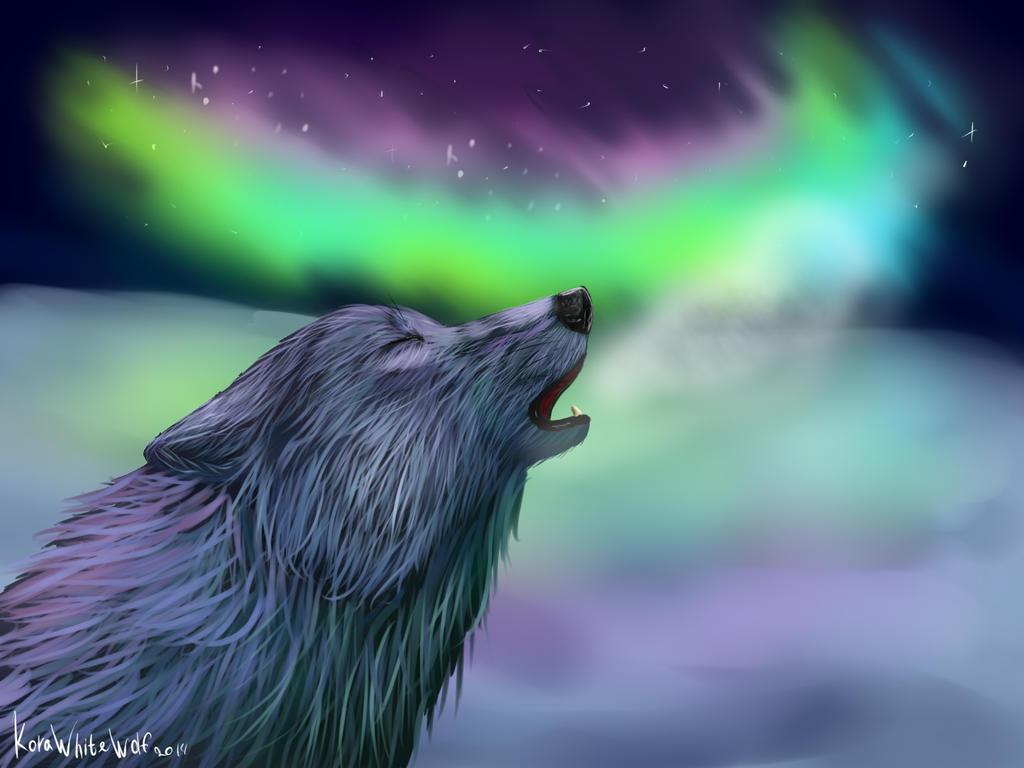 Howling Ra Wolf howling by KoraWhiteWolf on DeviantArt