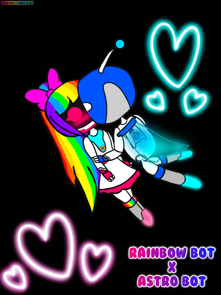 Astro bot X Rainbow Bot (Without Glowing effects) by LovinglchreifYT on ...