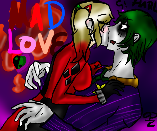 The Joker And Harley Quinn Mad Love S Kiss By Zazzyleey On Deviantart The Joker And Harley Quinn Mad Love S Kiss By Zazzyleey On Deviantart