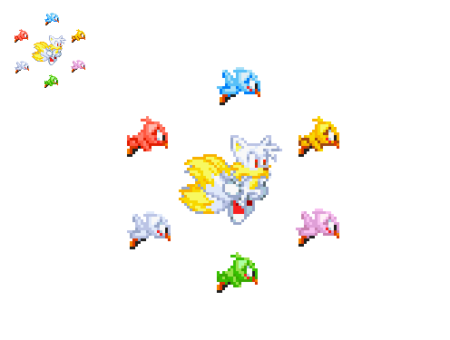 Hyper Super Tails Retro Cute Sticker