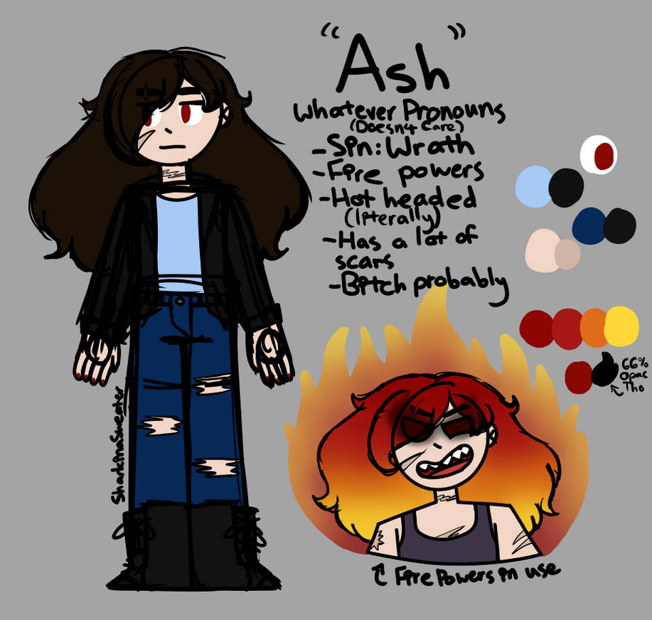 Ash Refrence Ash Reference by SharkinaSweater on DeviantArt
