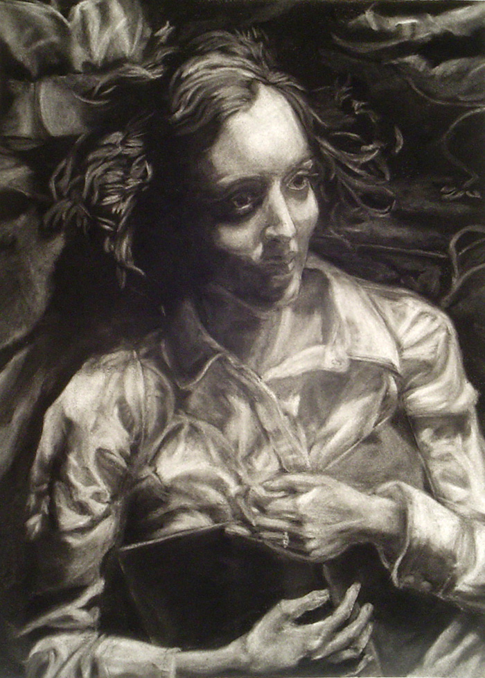 Self Portrait Charcoal Rubout