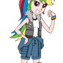 Spiders and Magic - DOFP Rainbow Dash (Human)